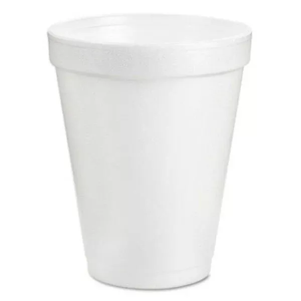 Dart 6J6 Small Insulated Styrofoam Cups, White, 6 Oz, 25-Count