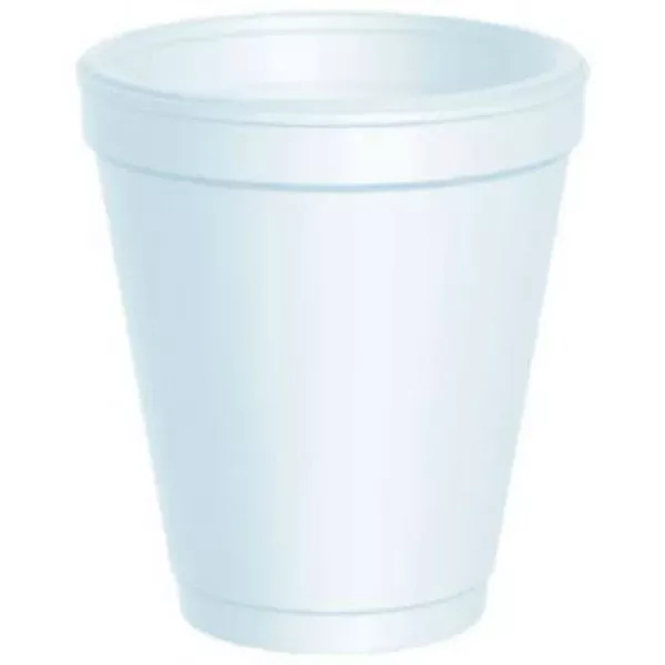 Dart 8J8 Small Insulated Styrofoam Cups, White, 8 Oz, 25-Count